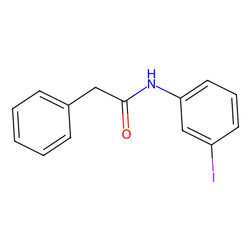 Benzeneacetamide, N-(3-iodophenyl)- structure
