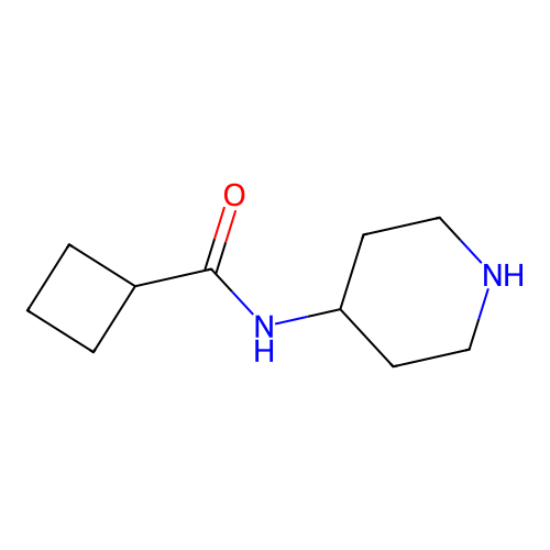 N-(piperidin-4-yl)cyclobutanecarboxamide structure