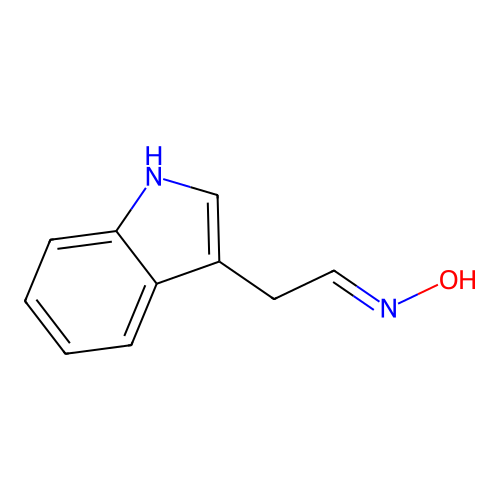 N-[2-(1H-indol-3-yl)ethylidene]hydroxylamine structure