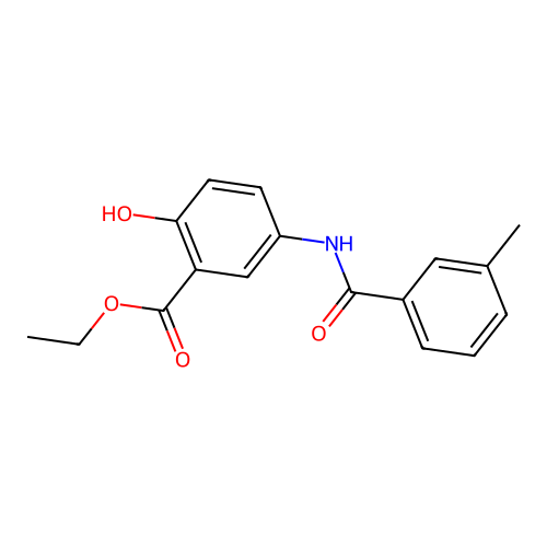 Ethyl 2-hydroxy-5-[(3-methylbenzoyl)amino]benzoate structure