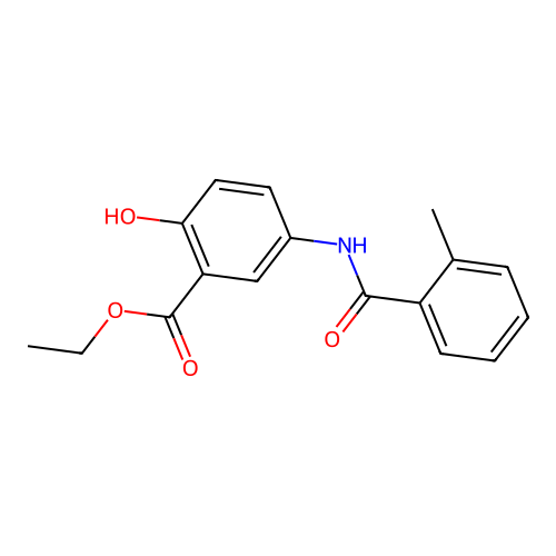 Ethyl 2-hydroxy-5-[(2-methylbenzoyl)amino]benzoate structure