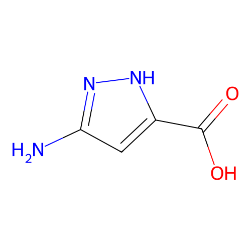3-氨基-1H-吡唑-5-甲酸 structure