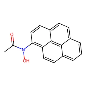 N-羟基-N-1-芘基乙酰胺 structure