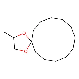 2-Methyl-1,4-dioxaspiro(4.11)hexadecane structure