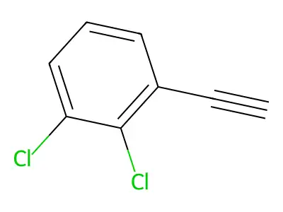 1,2-Dichloro-3-ethynylbenzene structure