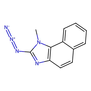1H-Naphth(1,2-d)imidazole, 2-azido-1-methyl- structure