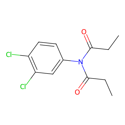 N-(3,4-dichlorophenyl)-N-propanoylpropanamide structure