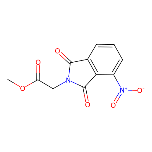 Methyl 2-(4-nitro-1,3-dioxoisoindol-2-yl)acetate structure