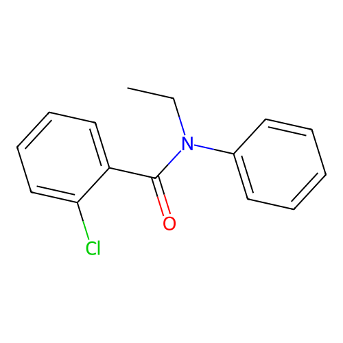 2-chloro-N-ethyl-N-phenylbenzamide structure