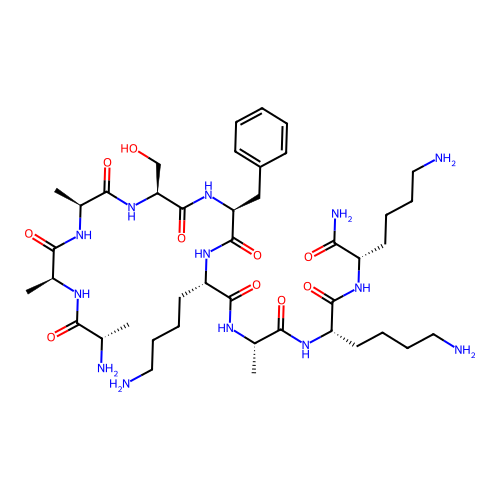 Alanyl-alanyl-alanyl-seryl-phenylalanyl-lysyl-alanyl-lysyl-lysinamide structure