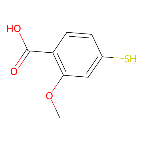 2-Methoxy-4-mercaptobenzoic acid structure