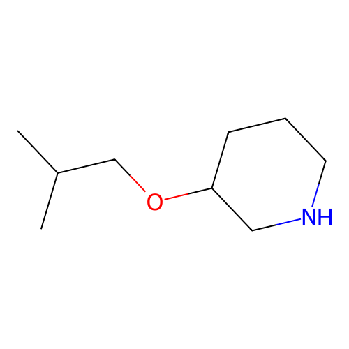 3-(2-Methylpropoxy)piperidine structure