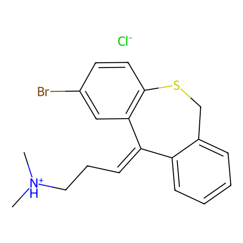 C19H20BrNS.ClH structure