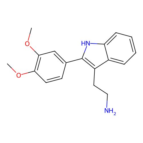 3-(2-Aminoethyl)-2-(3,4-dimethoxyphenyl)indole structure