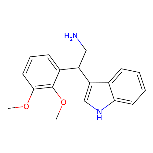 2-(2,3-dimethoxyphenyl)-2-(1H-indol-3-yl)ethanamine structure