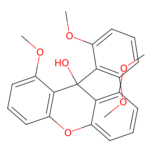 9-(2,6-Dimethoxyphenyl)-1,8-dimethoxyxanthen-9-ol structure