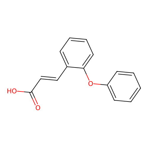 2-Phenoxycinnamic acid structure