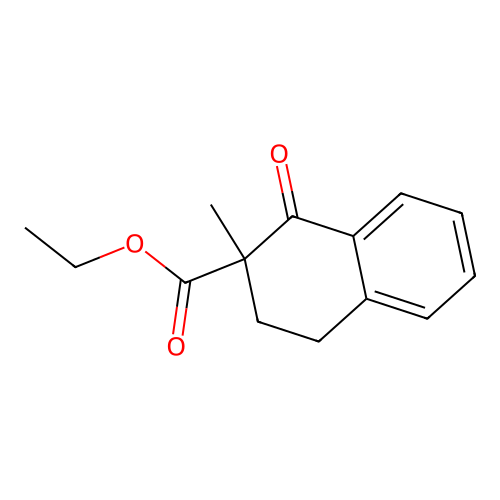 Ethyl 2-methyl-1-oxo-1,2,3,4-tetrahydronaphthalene-2-carboxylate structure
