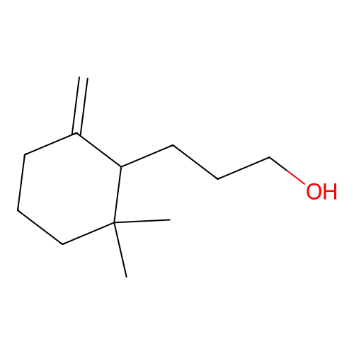 Cyclohexanepropanol, 2,2-dimethyl-6-methylene- structure
