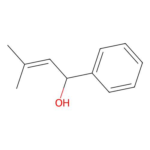 3-Methyl-1-phenylbut-2-en-1-ol structure