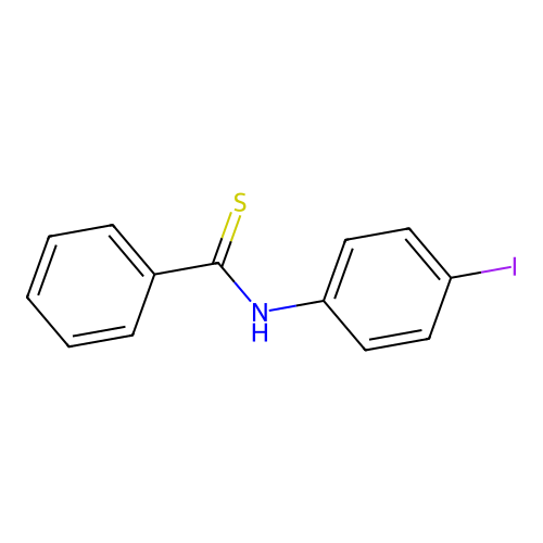 N-(4-iodophenyl)benzothioamide structure