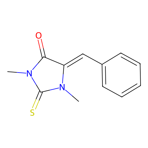 5-Benzylidene-1,3-dimethyl-2-thioxo-4-imidazolidinone structure