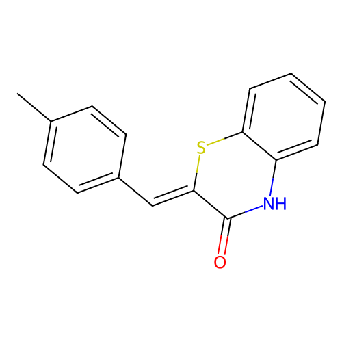 2H-1,4-Benzothiazin-3(4H)-one, 2-[(4-methylphenyl)methylene]- structure