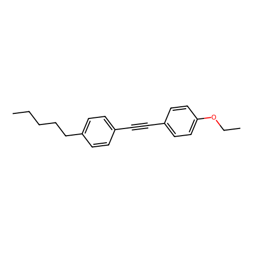 1-Ethoxy-4-((4-pentylphenyl)ethynyl)benzene structure