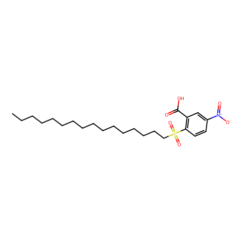 2-(Hexadecylsulfonyl)-5-nitrobenzoic acid structure