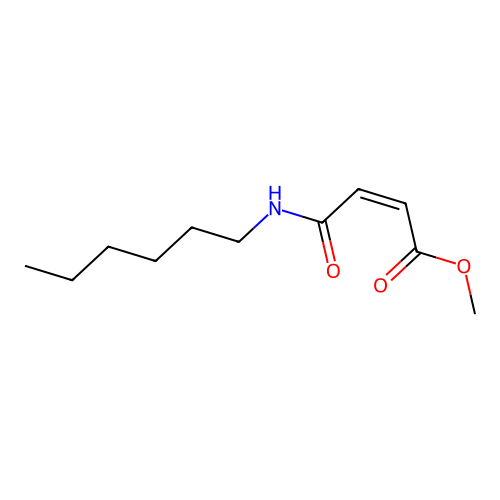 Maleamic acid, N-hexyl-, methyl ester structure