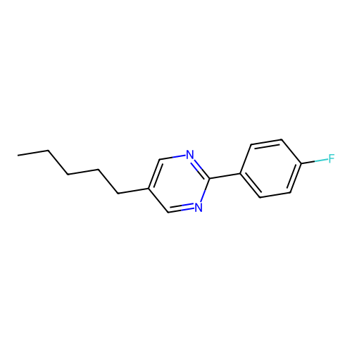 2-(4-Fluorophenyl)-5-pentylpyrimidine structure