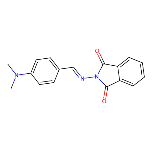 2-{[4-(dimethylamino)benzylidene]amino}-1H-isoindole-1,3(2H)-dione structure
