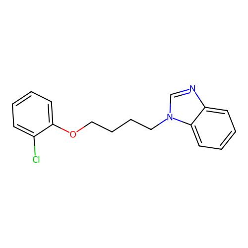 1-[4-(2-Chlorophenoxy)butyl]benzimidazole structure