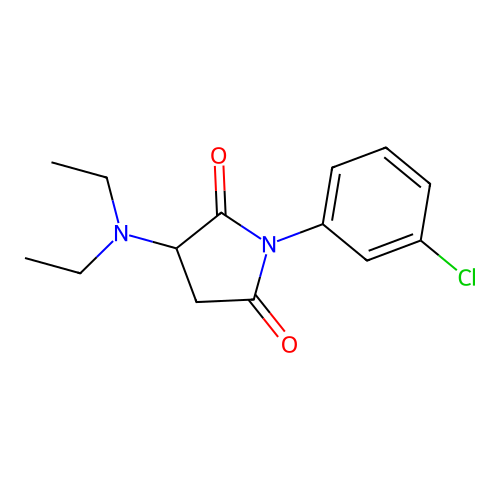 1-(3-Chlorophenyl)-3-(diethylamino)pyrrolidine-2,5-dione structure