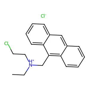 9-Anthracenemethylamine, N-(2-chloroethyl)-N-ethyl-, hydrochloride structure