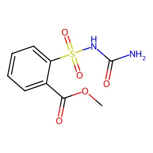 Methyl 2-(((aminocarbonyl)amino)sulfonyl)benzoate structure