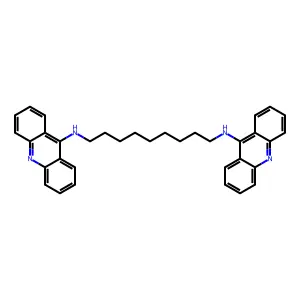 1,9-Nonanediamine, N,N'-di-9-acridinyl- structure