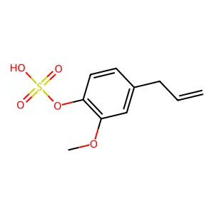 Phenol, 2-methoxy-4-(2-propen-1-yl)-, 1-(hydrogen sulfate) structure
