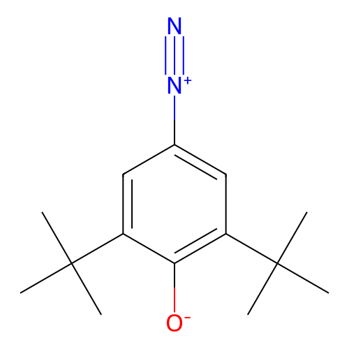 2,6-Ditert-butyl-4-diazoniophenolate structure