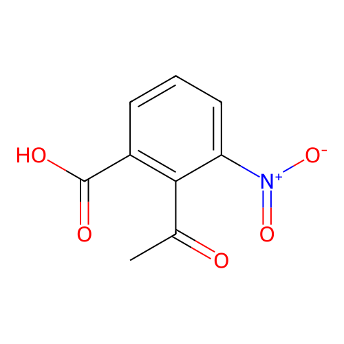 2-Acetyl-3-nitrobenzoic acid structure