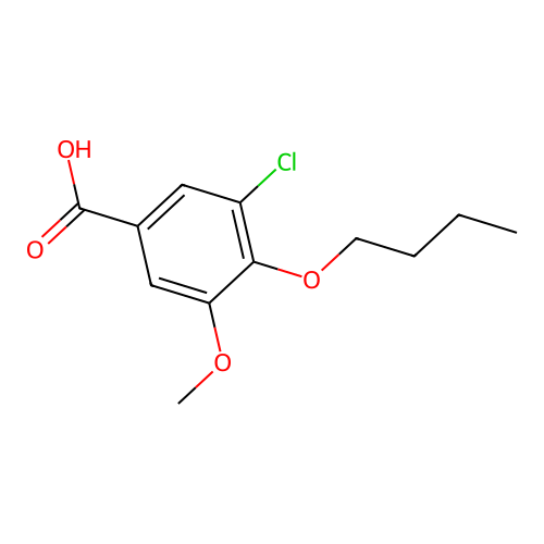 4-Butoxy-3-chloro-5-methoxybenzoic acid structure