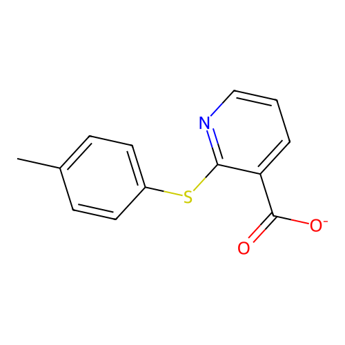 2-[(4-Methylphenyl)sulfanyl]pyridine-3-carboxylate structure