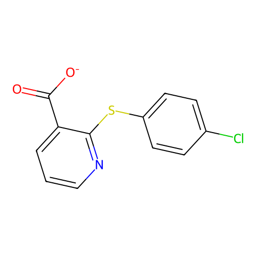 2-(4-Chlorophenyl)sulfanylpyridine-3-carboxylate structure