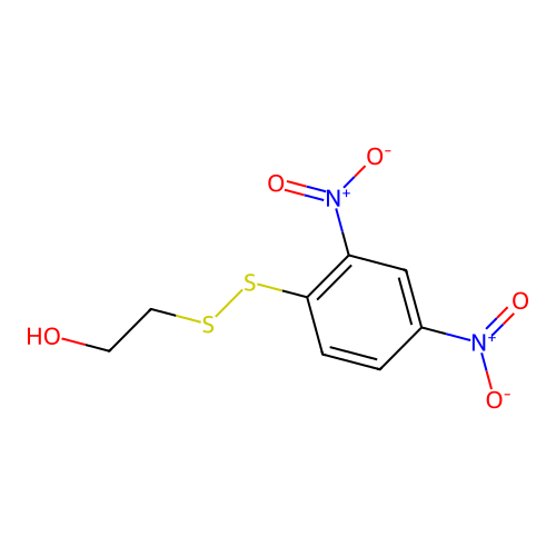 beta-Hydroxyethyl-2,4-dinitrophenyl disulfide structure