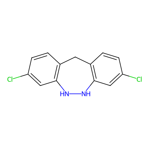 5H-Dibenzo[c,f][1,2]diazepine, 3,8-dichloro-6,11-dihydro- structure