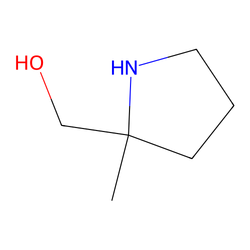 2-Methyl-2-pyrrolidinemethanol structure