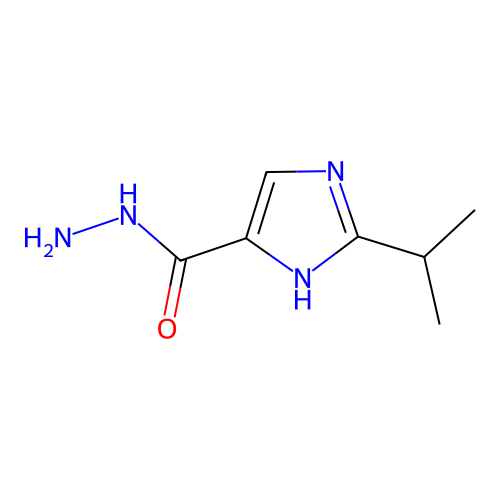 2-isopropyl-1H-imidazole-4-carbohydrazide structure
