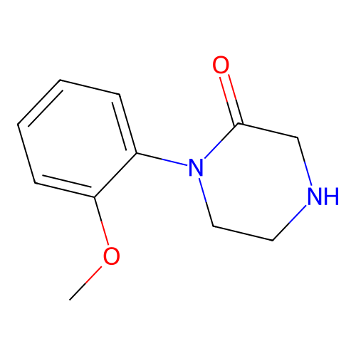 1-(2-Methoxy-phenyl)-piperazin-2-one structure