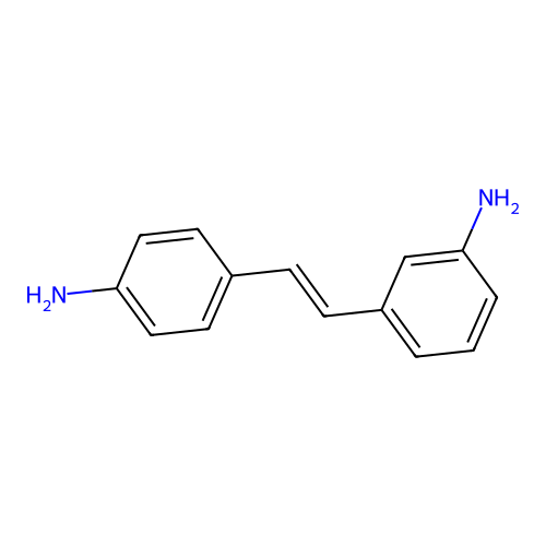 3,4'-Diaminostilbene structure