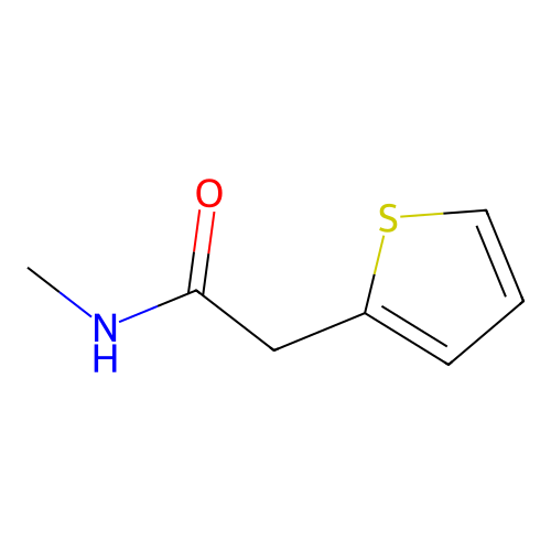 N-methyl-2-(thiophen-2-yl)acetamide structure